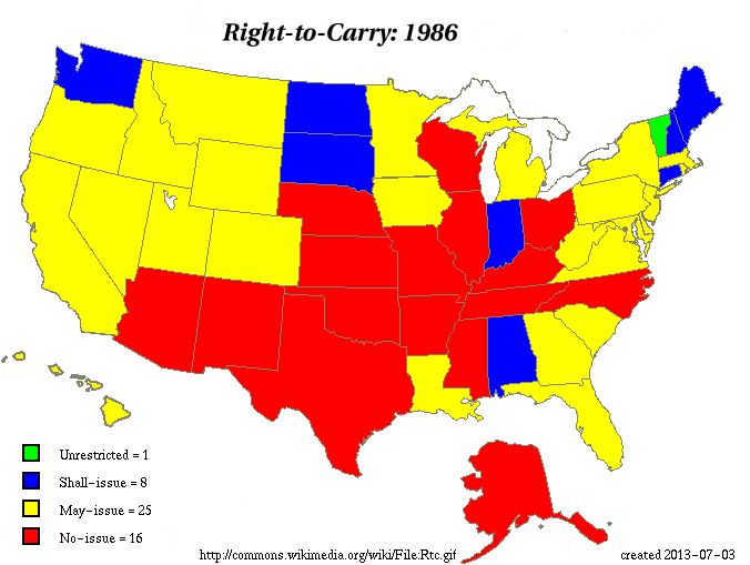 History of Right To Carry laws. (wikipedia.com)