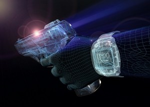 Armatix SmartSystem: iP1 .22 cal pistol &amp; RFID watch.