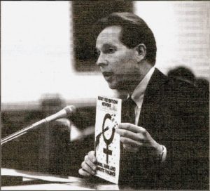 Dr. Wheeler testifying before the House Appropriations Subcommittee in 1996.